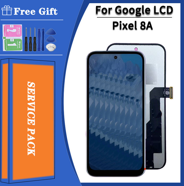 Google Pixel 8a TFT LCD Display mit Touchscreen Digitizer Einheit in Schwarz - Bild 1
