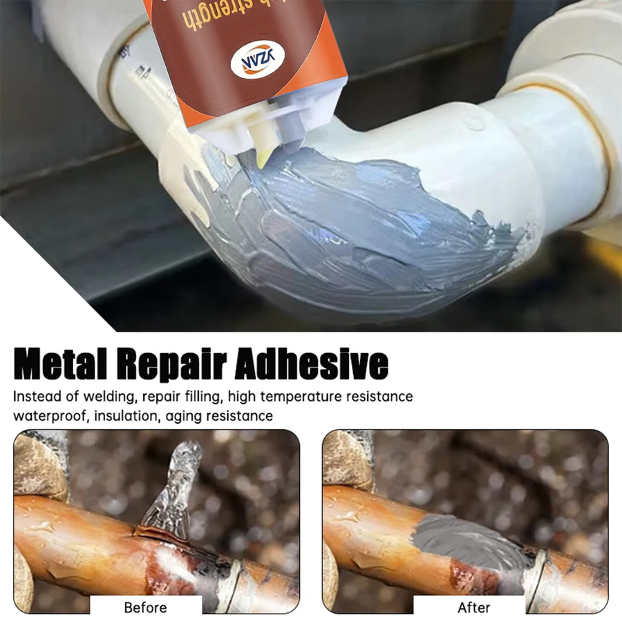 YZAN Strong Metal Reparaturkleber Magic Plastic Repair, hochfester hitzebeständiger Kaltkleber und Dichtungsmittel, 50 ml - Bild 2