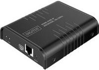 Digitus HDMI KVM IP Receiver DS-55356 in Schwarz mit 4K UHD Unterstützung über RJ45 Netzwerkkabel bis 200m - Bild 1