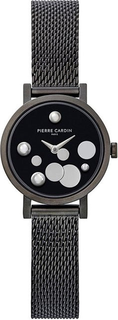 Pierre Cardin Damenuhr, Quarz, Edelstahl, Silber, Grau, 28 mm - Bild 1