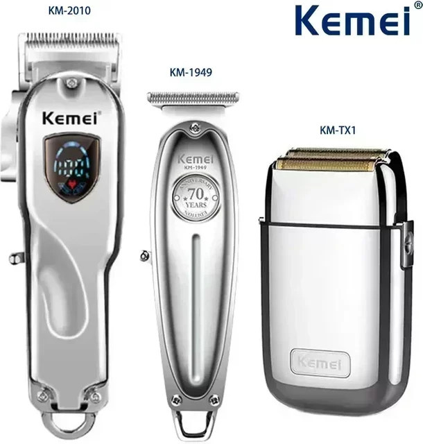 Kemei Elektrischer Trimmer, Herren, Gold und Silber - Bild 1