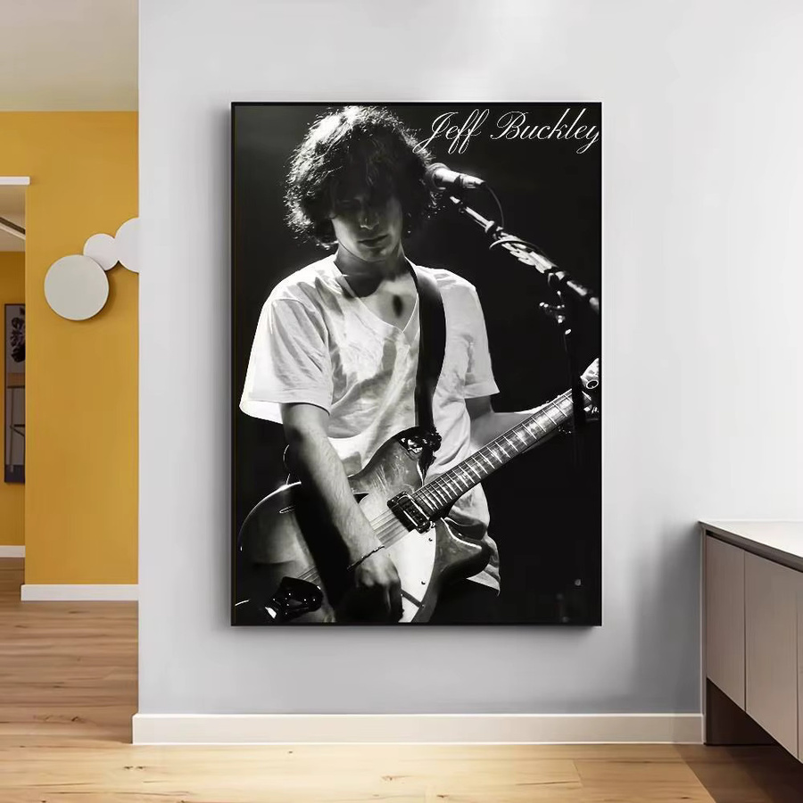 J-Jeff B-Buckley Singer Classic Movie Poster Wandkunst im skandinavischen Design, Mehrfarbig - Bild 4