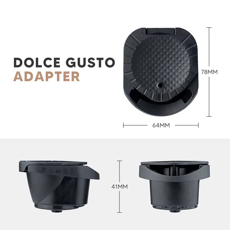 Wiederverwendbarer Adapter für Dolce Gusto Maschinen zur Nutzung von Nespresso Kapseln in Schwarz - Bild 4