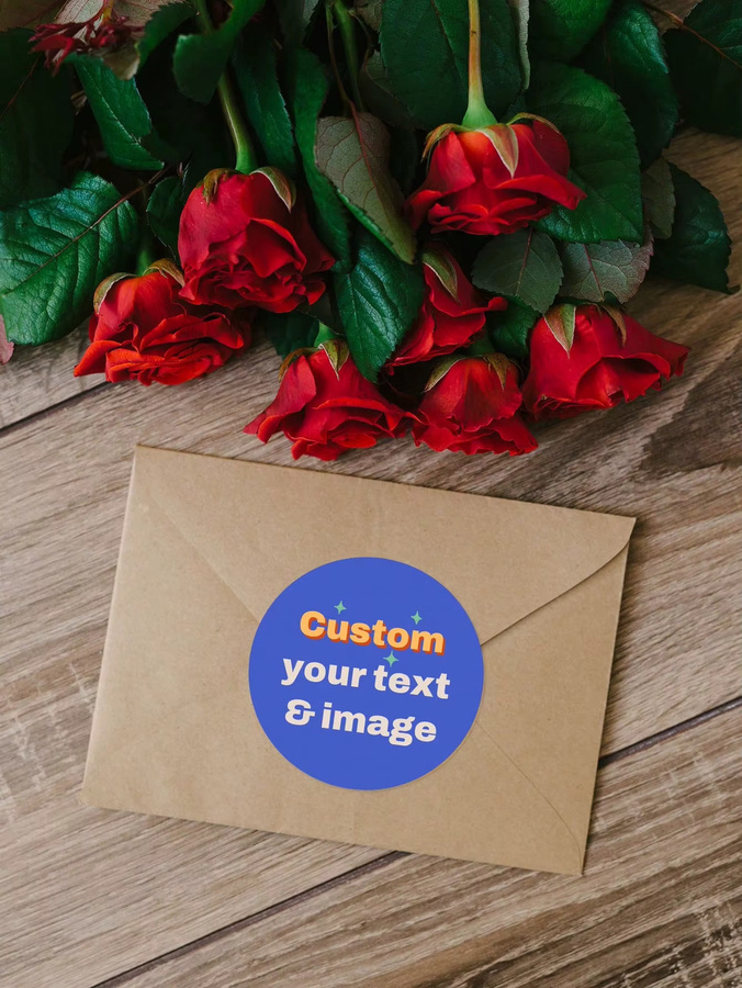 Personalisierte runde Aufkleber mit eigenem Text oder Logo, wasserfeste Etiketten aus Papier, Durchmesser: 3 bis 8 cm - Bild 4