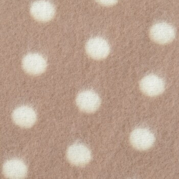 FIT+FUN Fleecedecke Classic braun/weiß gepunktet aus Polyester - Bild 2