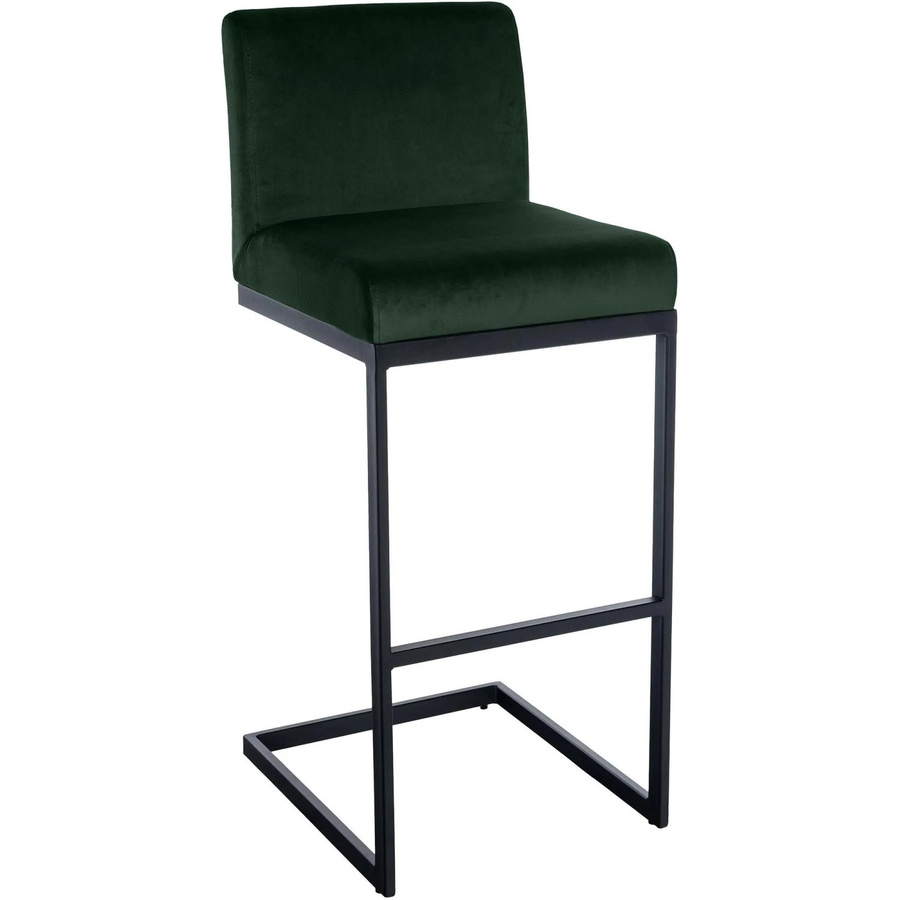 DELUKE Barhocker GANOR Barstuhl mit Lehne aus Samt in Grün, B/T/H: 43 x 53 x 104 cm - Bild 2