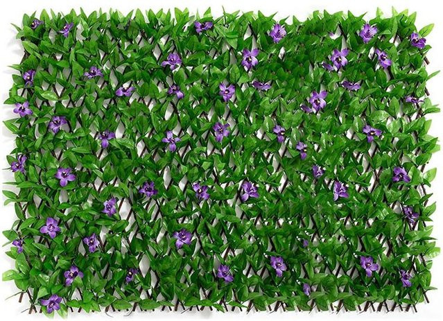 Künstliche Hecke als grüner Sichtschutz aus Kunststoff für Garten und Balkon, B/H: 40 x 200 cm - Bild 1