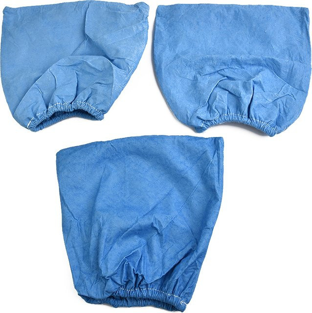 3er-Pack Stofffilter für Guild Nass- und Trockensauger 16–30 l, Ersatzteil 950135, Staubbeutel aus Vliesstoff in Blau - Bild 1