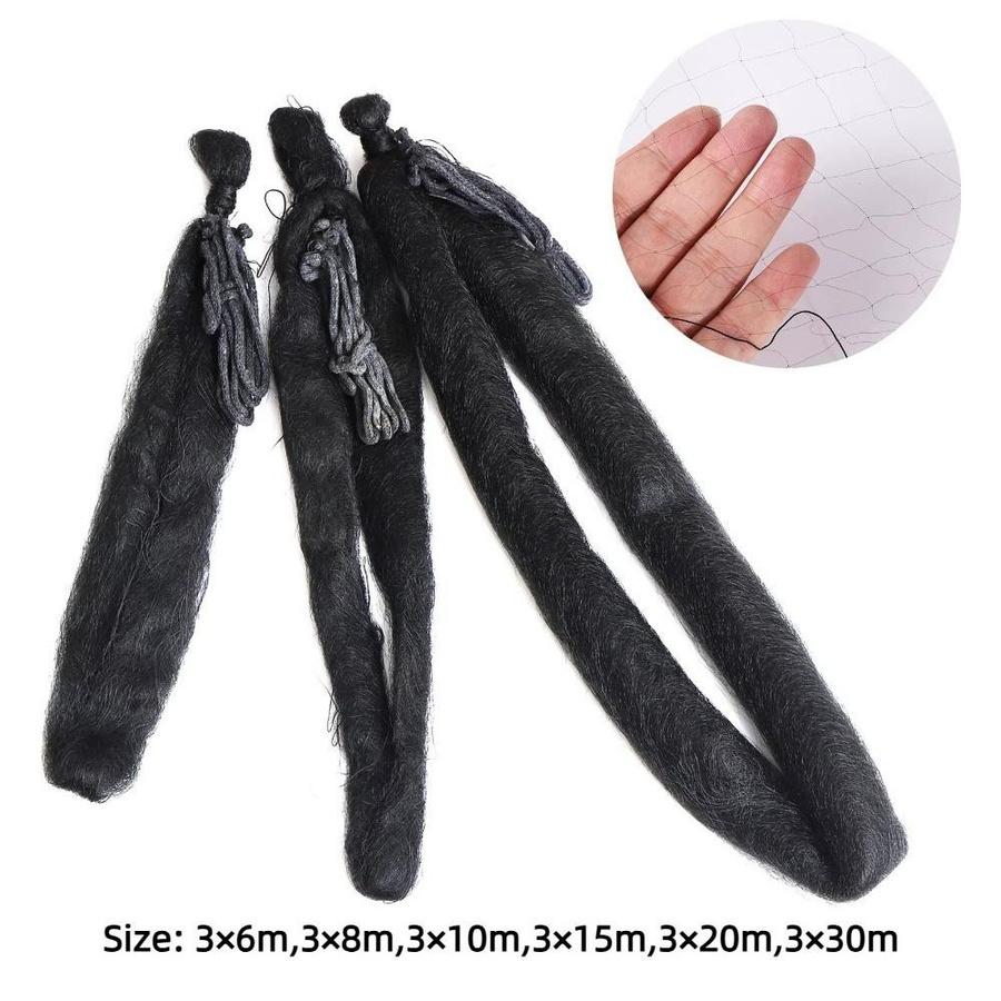 taihaowan Vogelschutznetz aus schwarzem Kunststoff-Nylon zum Schutz von Gartenpflanzen, Obstbäumen und Feldfrüchten, B x H: 8 x 3 m - Bild 9