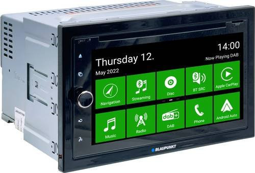 Blaupunkt Copenhagen 700 NAV Car Monitor mit DAB+ Tuner, Bluetooth, USB und Anschluss für Rückfahrkamera in Schwarz mit 6,75 Zoll Display - Bild 1