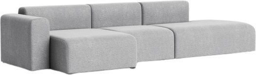 HAY Mags 3-Sitzer Sofa Kombination mit Low Armrest in Grau, Links konfiguriert - Bild 1