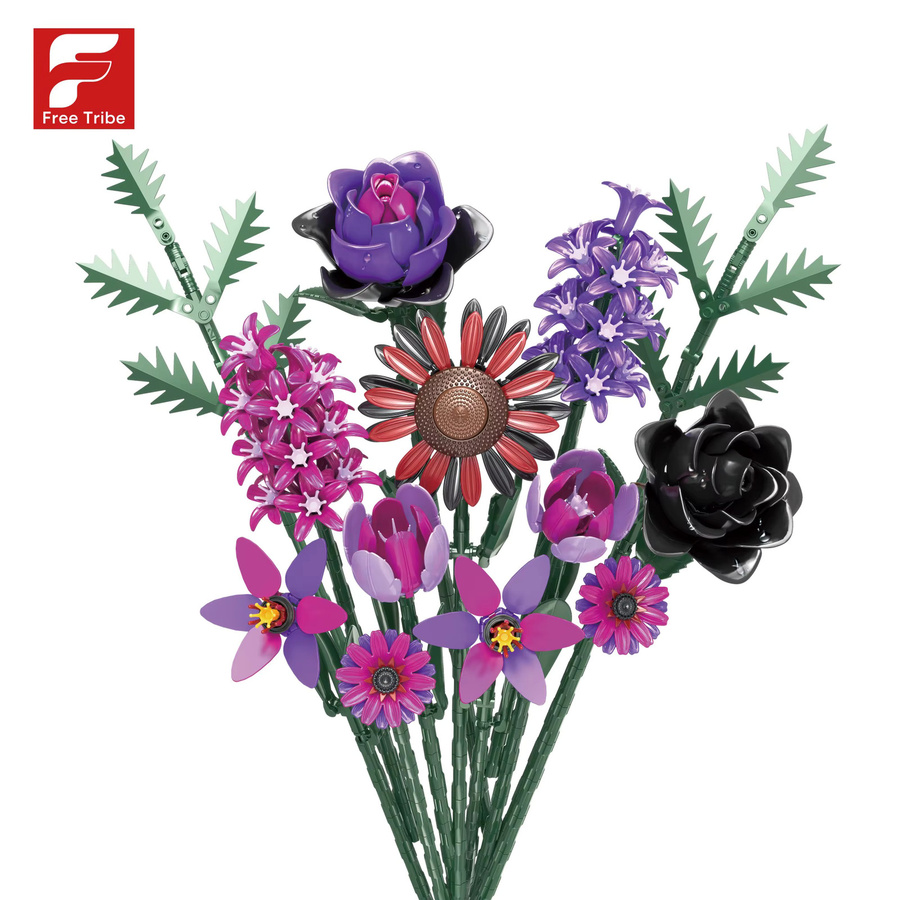 AMAZINGBLOKS Gothic Blumenstrauß Bausteine, 614 Teile, ab 14 Jahren - Bild 3