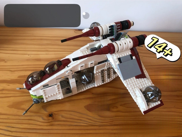 Potdemiel Space Battle White Gunship Raumschiffmodell, Weiß, ab 14 Jahren - Bild 1