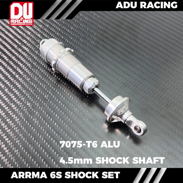 ADU RACING 7075-T6 ALU-Stoßdämpfersatz ohne Öl, Zubehör, Metall, Grau - Bild 1