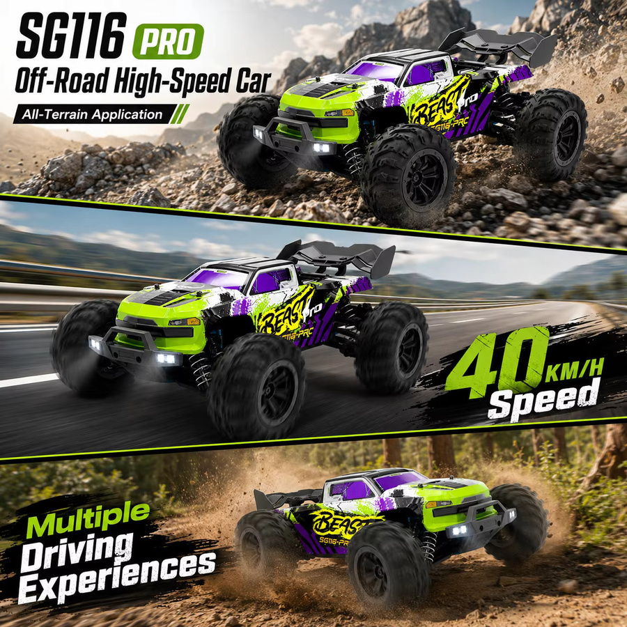 ZNLYRION SG116PRO MAX RC Offroad-Auto, 1:16, ferngesteuert, mit LED-Lichtern - Bild 4