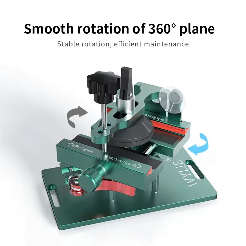 Wylie 4-in-1 Multifunktions-Reparaturklemme mit 360 Grad einstellbarer Befestigung in Grün für die Mobiltelefon-Reparatur - Bild 2
