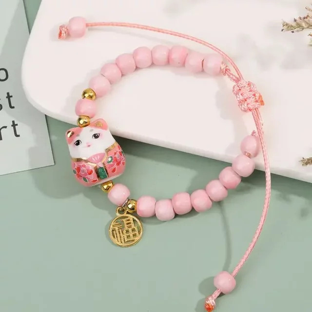 Armband, Keramik, Perle, Bunt - Bild 1