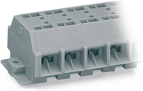 WAGO 262-204 Klemmenleiste mit Zugfeder in Grau, 100 Stück - Bild 1