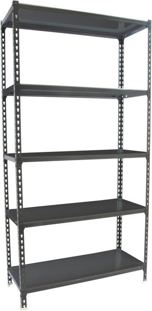 PROREGAL Schwerlastregal Big Metal Shark in Anthrazit, H x B x T: 200 x 100 x 30 cm, Fachlast 180 kg, verstellbare Regalböden aus Metall - Bild 1