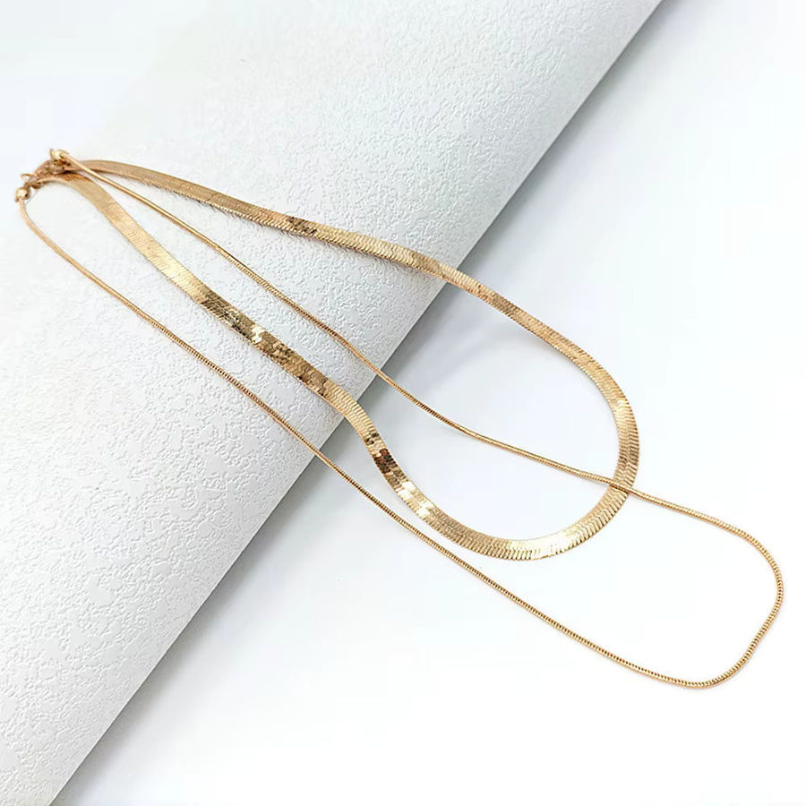 belleper Schlangenkette, doppellagig, Gold, Damen - Bild 2