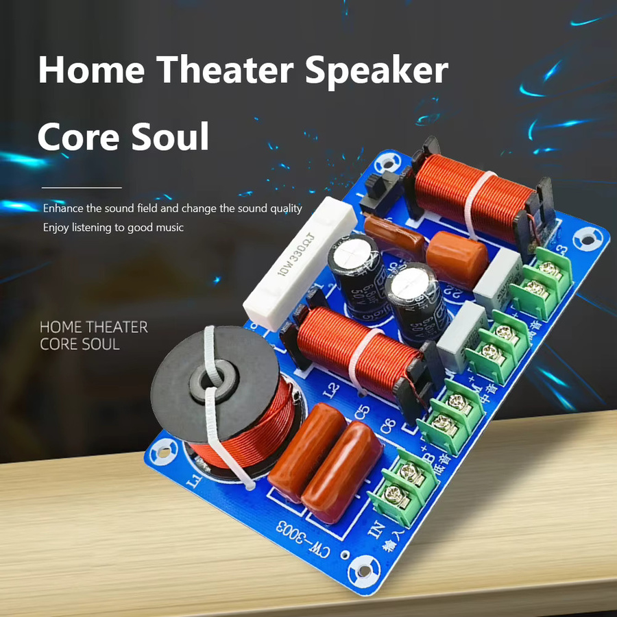 ALLOYSEED 250W 3-Wege-Audio-Frequenzweichenmodul für Hochton, Mittelton und Bass als HiFi-Filterplatine für dein Heimkino-Lautsprecher-Upgrade - Bild 4