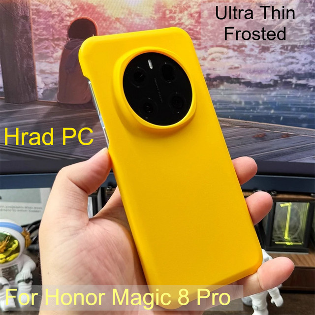 Ultradünne Schutzhülle aus hartem PC für Huawei Honor Magic Pro Lite X9 in Matt-Optik, erhältlich in Orange und Gelb - Bild 1