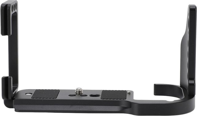 KONNWEI Vertikale Quick Release Platte Halterung mit Hand Grip für R52 und R5II Kamera, Aluminium, Schwarz - Bild 1