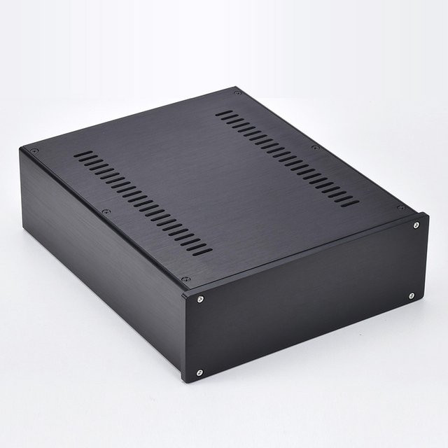 SENGTERBELLE ST-2609 DIY-Verstärkergehäuse aus Vollaluminium in Schwarz für Vorverstärker und Kopfhörer - Bild 1