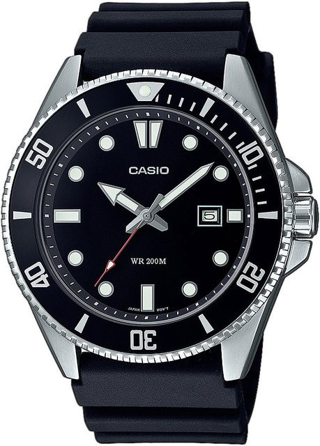 Casio Armbanduhr, Quarz, Edelstahl, 44 mm, Schwarz, Herren - Bild 1