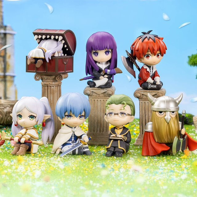 Bandai Frieren Chibi Figur, 6-teiliges Set, Anime PVC Statue - Bild 1