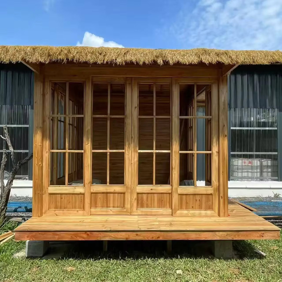 HYS Chalet Outdoor-Teehaus aus Holz in Braun mit Satteldach im rustikalen Design - Bild 2