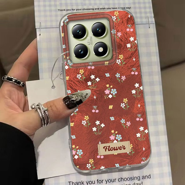 Handyhülle mit Vintage Blume Vortex Muster für Xiaomi 11 Lite NE 13T 14T Pro 5G Poco X5 X6 X7 M6 C75 C71 C65 C61 M5S - Bild 1