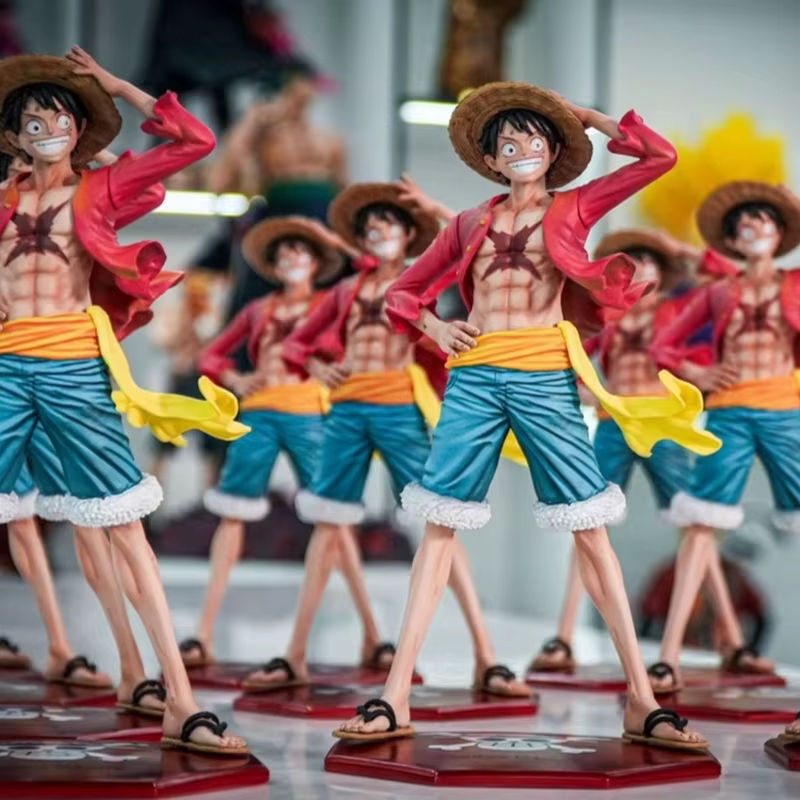 Bandai Ruffy Cap-Pressing Cartoon Desktop Deko-Figur aus Kunststoff, mehrfarbig - Bild 3