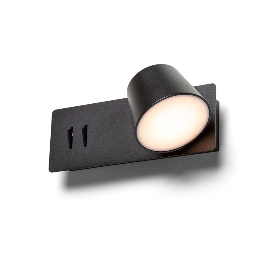 Rendl Deckenleuchte Amadeus LED Schwarz mit Schalter und verstellbarer Funktion 6 W - Bild 2