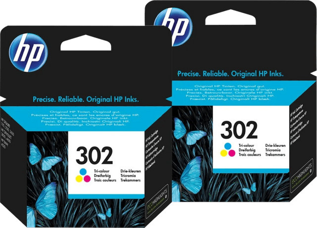 HP 302 Tintenpatronen Doppelpack Mehrfarbig für Inkjet-Drucker - Bild 1
