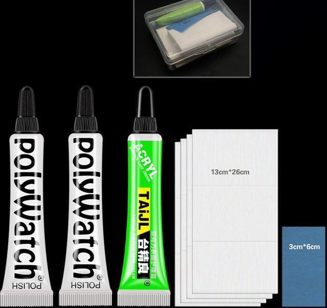 Polywatch Polierpaste für Kunststoff und Acryl zur Kratzerentfernung bei Uhren und Brillen, 5 g - Bild 1
