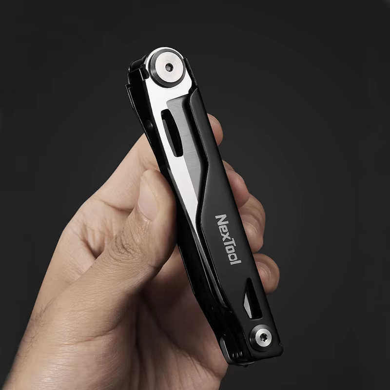 NexTool 12-in-1 Multitool-Messer in Schwarz, tragbares EDC-Klappschere für Camping und Überleben - Bild 2