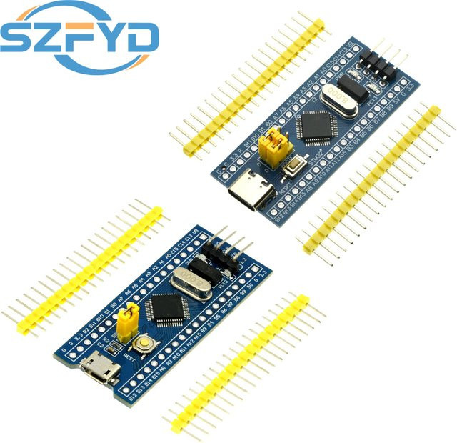 SZFYDOSH STM32F103C6T6 STM32F103C8T6 ARM STM32 Minimum Micro Development Board Modul mit USB-C Anschluss in Blau für Arduino - Bild 1