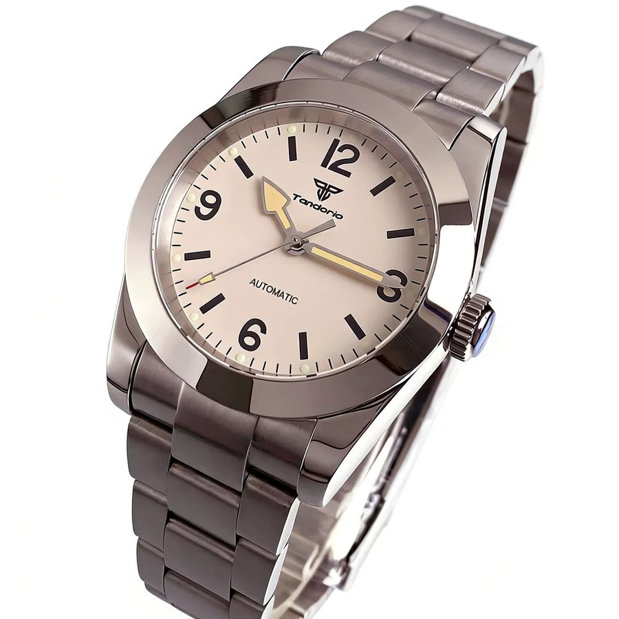 Tandorio Armbanduhr, Automatik, Edelstahl, Saphirglas, 36 mm, Herren - Bild 4