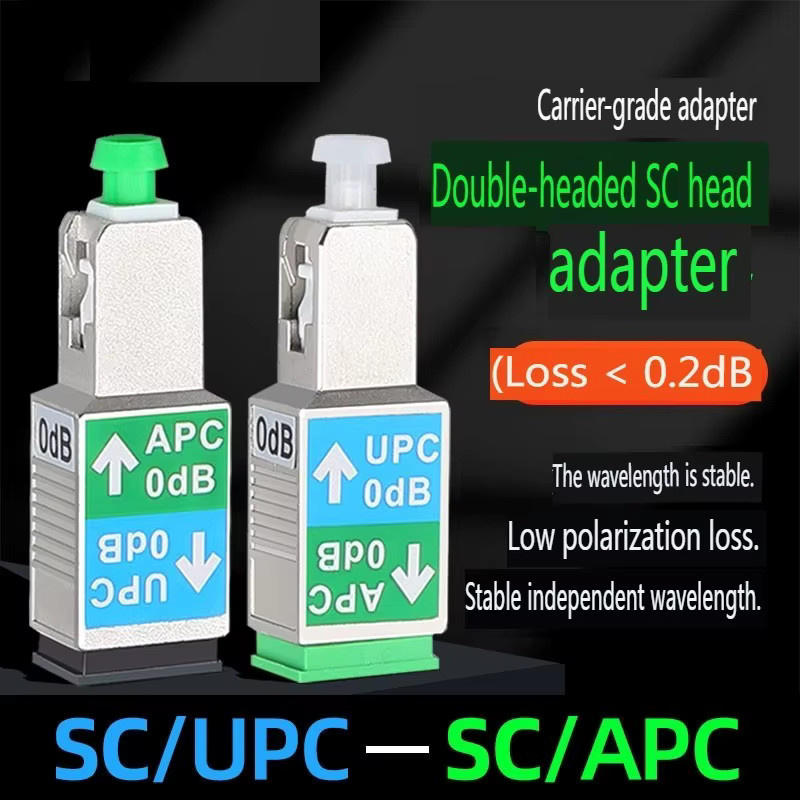 Glasfaser-SC-SC-Adapter APC zu UPC Koppler für Singlemode-Kabel, Simplex Konvertierungs-Paar - Bild 2