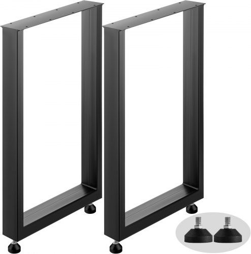 VEVOR Tischkufen aus Stahl in Schwarz, 2er Set, Modernes Design, B: 60,0 cm, H: 72,0 cm - Bild 1