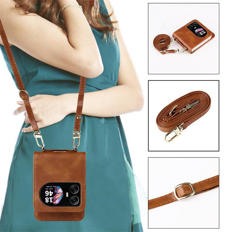 Leder Handyhülle für Blackview Hero 10 als Brieftaschen Hülle mit Lanyard und Kartenhalter in Braun - Bild 3