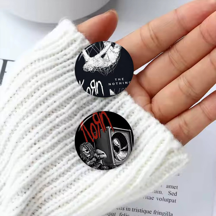 Brosche Korn Anime Button Pin, Handgefertigt - Bild 3