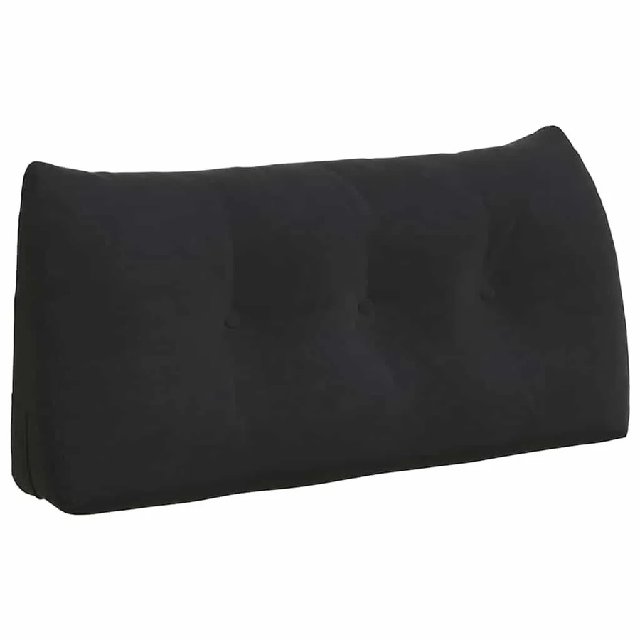 vidaXL Rückenkissen aus Samt in Schwarz, B/T/H: 100 x 24 x 50 cm - Bild 2