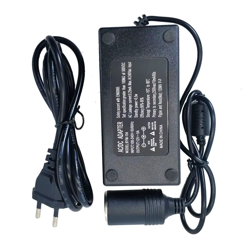 AEVYVKV Netzteil Konverter von 220V AC auf 12V DC für Auto-Zigarettenanzünder in Schwarz - Bild 3