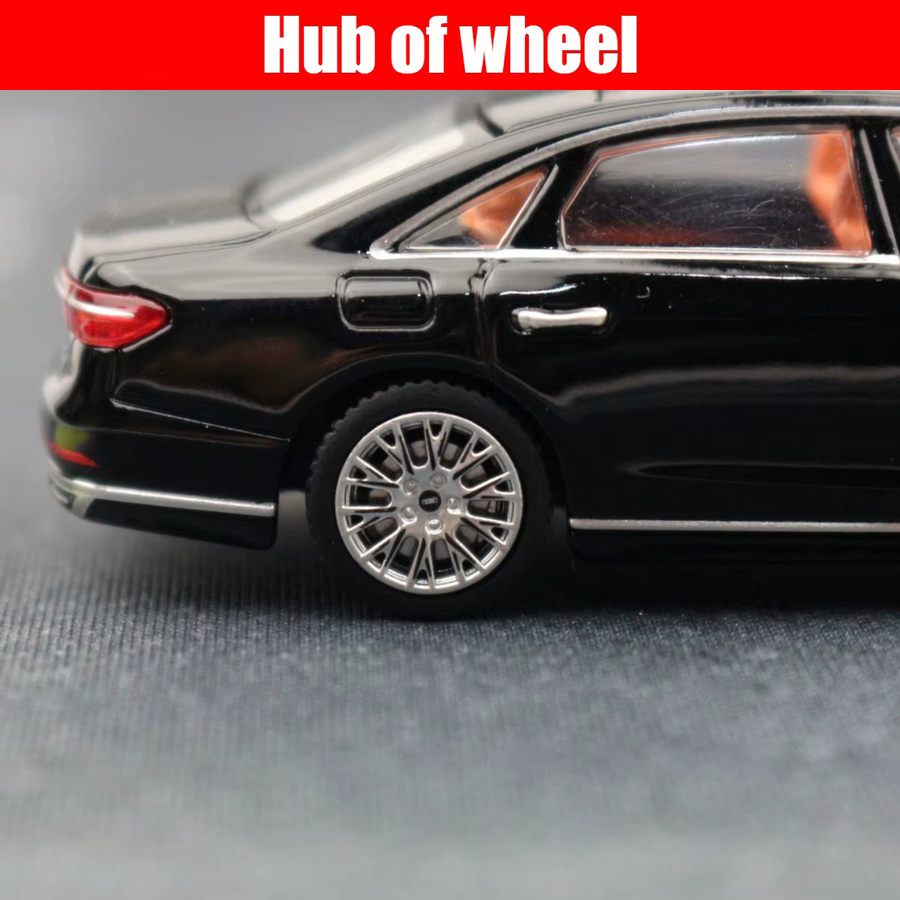 JKM Audi A8L Limousine, Miniaturmodell, 1:64, Metall, Schwarz - Bild 3