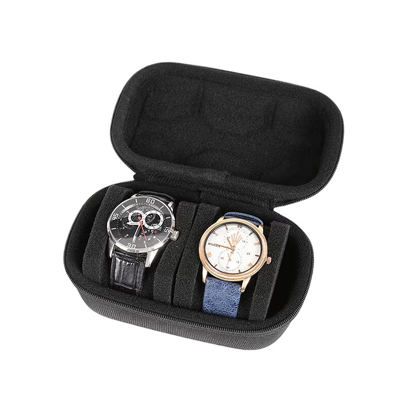 Aufbewahrungstasche für Smartwatch und Armbanduhr, Leder, Schwarz, Unisex - Bild 2