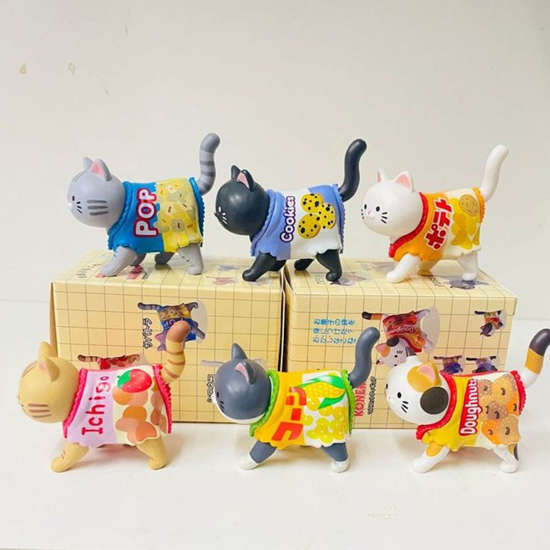 Bandai Katze Blind Box Figur aus Kunststoff in Mehrfarbig als süßes Spielzeug und Dekoration für Kinder - Bild 1