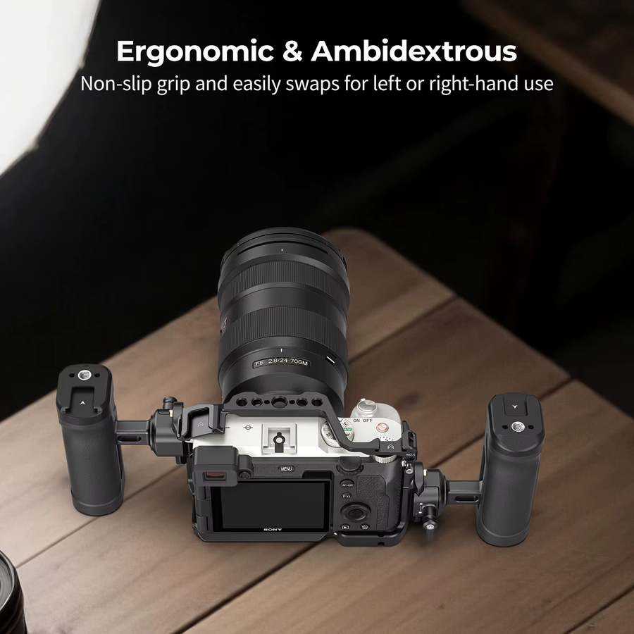 SmallRig Mini-Seitengriff mit NATO-Klemme und NATO-Schiene in Schwarz für Sony und DSLR-Kameras - 5947 - Bild 3