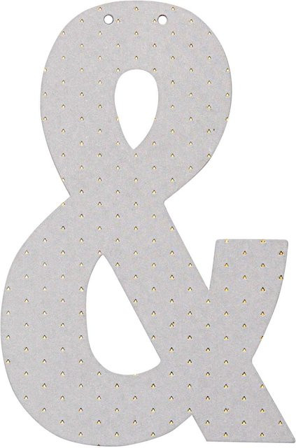 Rico Design Girlanden-Elemente aus Papier mit Buchstabe, Symbolen, Ampersand und Herz, Höhe: 14 cm - Bild 1